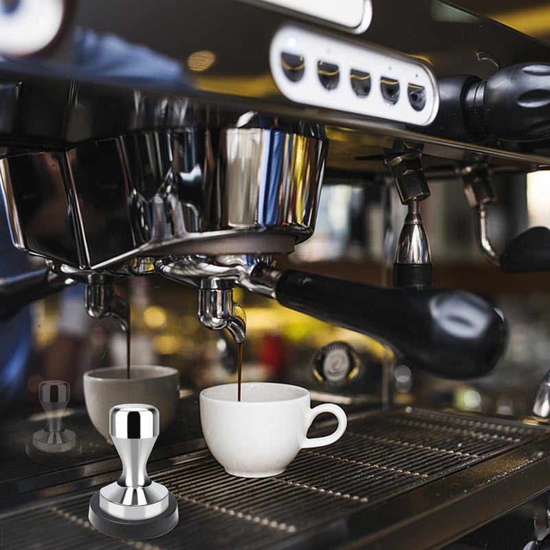 OlBuWa Coffee Tamper 49mm - Espresso Coffee Press with Silicone Tamper Mat for Home & CafÃ© - Image 4